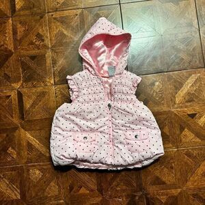 Kids Pink Puff Vest‎